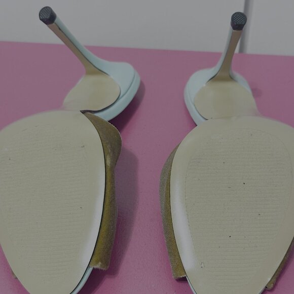 Steve Madden Velvet Slides size 6.5 - Picture 3 of 4